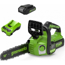 Пила цепная аккумуляторная GreenWorks GD24CS30K2 2007007UA