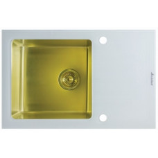Мойка Seaman Eco Glass SMG-780W Gold (PVD)