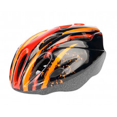 Шлем защитный Stels MV-11 черный/красный/оранжевый (600011)