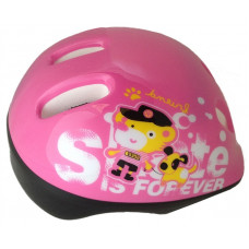 Шлем для роллеров MaxCity Baby Teddy розовый