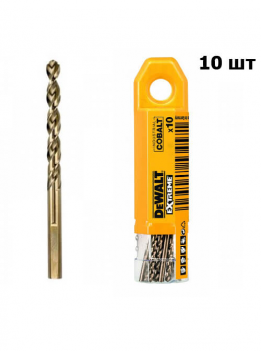 Сверло по металлу DeWalt 8х117х72мм 10шт DT4938-QZ