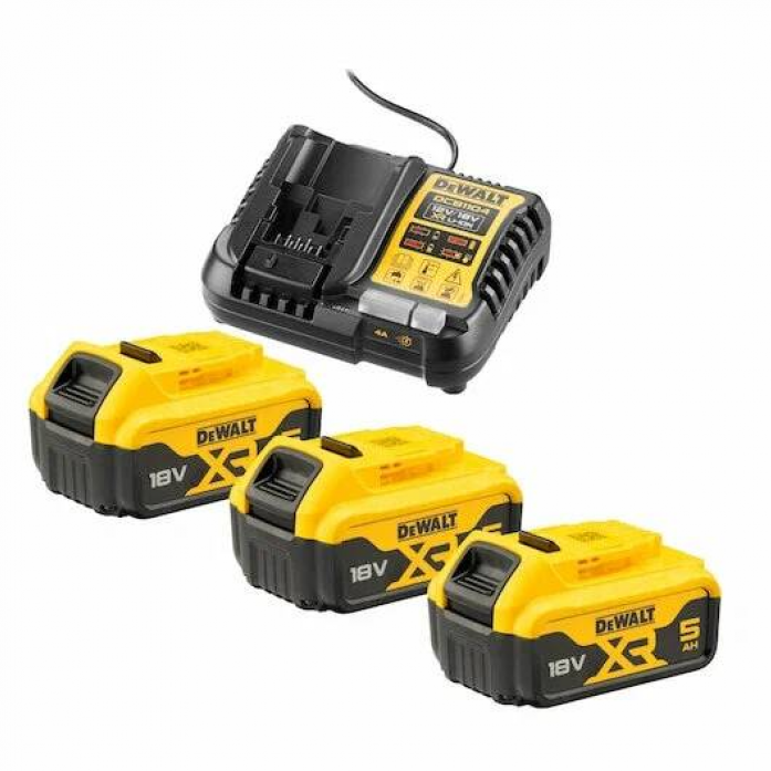 Набор аккумуляторов и зарядное утстройство DeWalt DCB1104P3