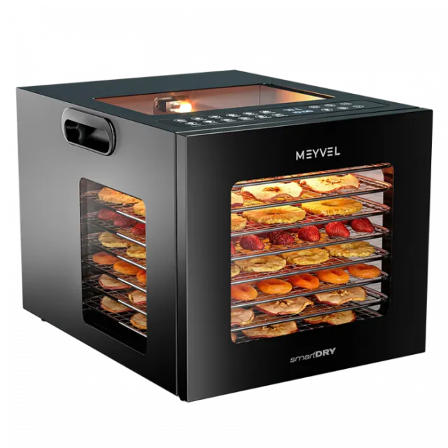 Сушилка для овощей и фруктов Meyvel MDH8-1S (Black)