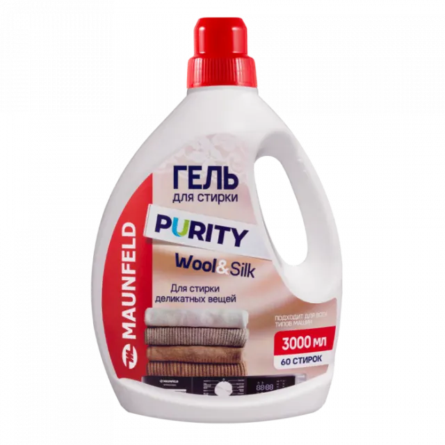 Гель для стирки Maunfeld Purity Wool&Silk 3000мл MWL3000PD