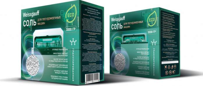 Специальная соль для посудомоечных машин Weissgauff ECO 3 кг 438354