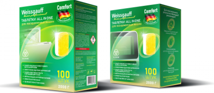Таблетки для посудомоечной машины Weissgauff All-in-One Comfort 439773