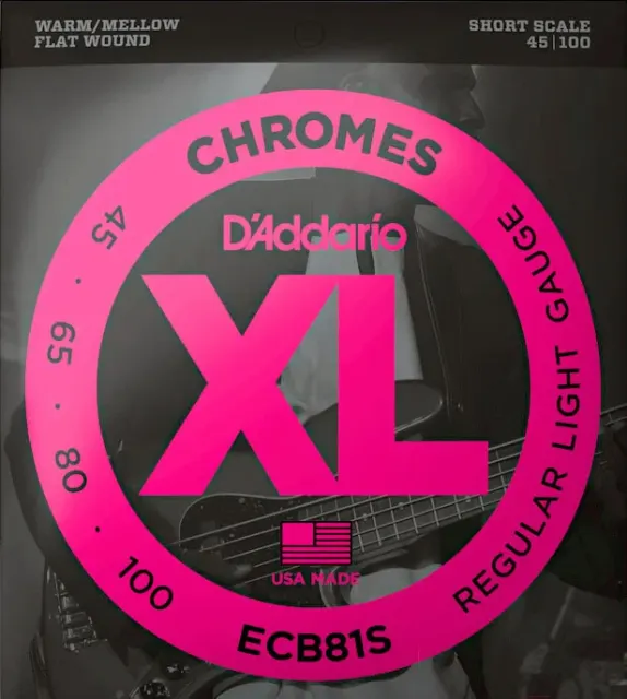 Струны для бас-гитары D'Addario ECB81S