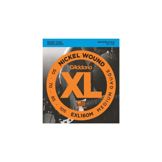 Струны для бас-гитары D'Addario EXL160 M