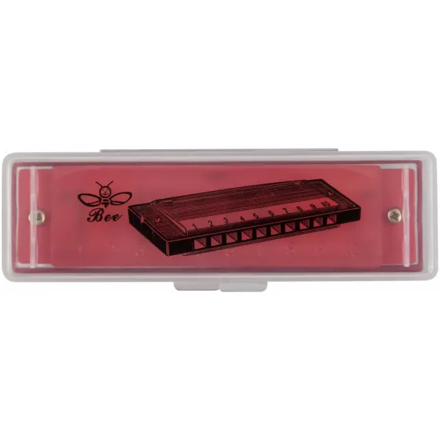 Губная гармоника Bee DF10A-3 red