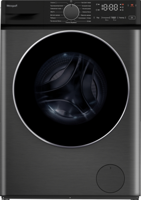 Стиральная машина Weissgauff WM 4627 Touch Inverter Steam Grey 438730