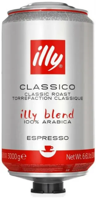 Кофе illy зерновой, средней обжарки, банка 3000 г