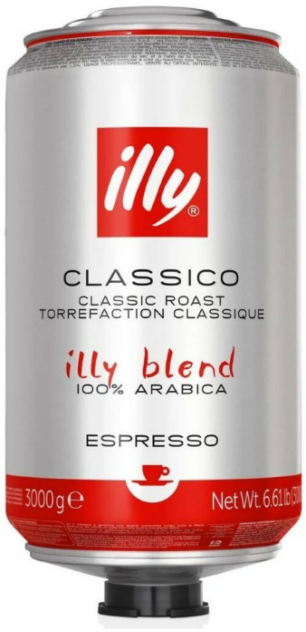 Кофе illy зерновой, средней обжарки, банка 3000 г