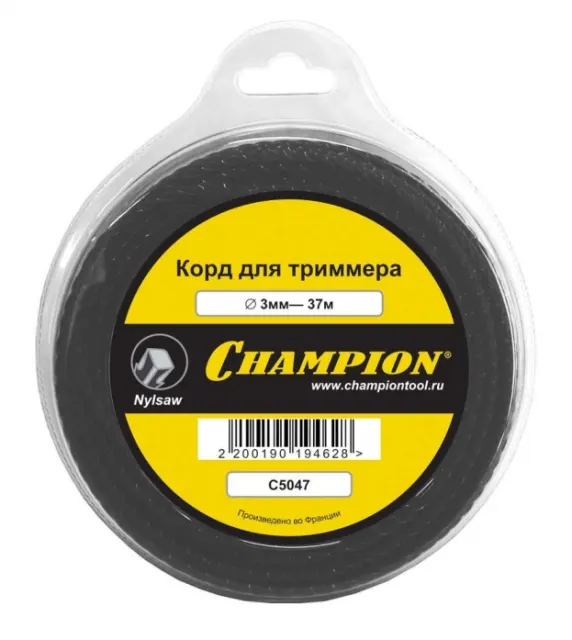 Корд триммерный Champion Nylsaw 3.0мм С5045
