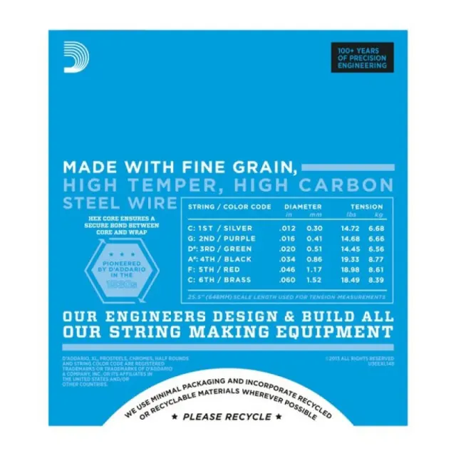 Струны D'Addario EXL148
