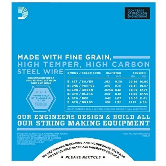Струны D'Addario EJ21