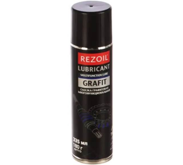 Графитовая смазка аэрозоль Rezer 335 мл REZOIL GRAFIT 03.008.00031