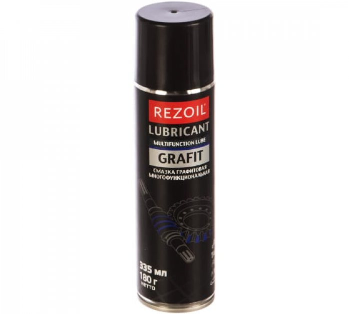 Графитовая смазка аэрозоль Rezer 335 мл REZOIL GRAFIT 03.008.00031