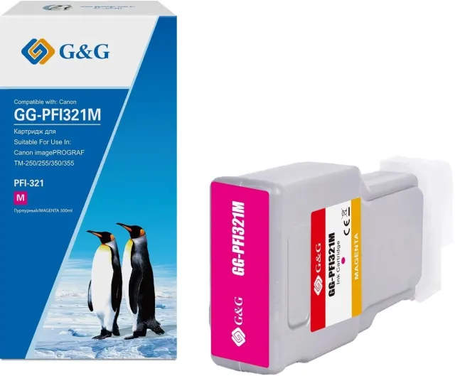 Картридж струйный G&G GG-PFI321M пурпурный