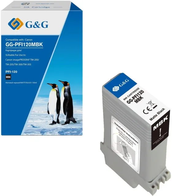 Картридж струйный G&G GG-PFI120MBK