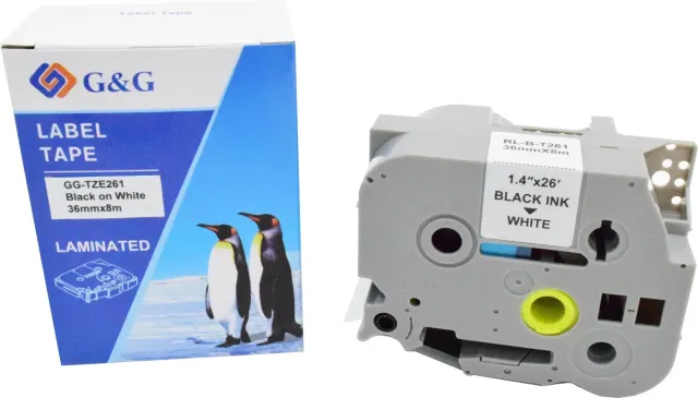 Картридж ленточный G&G GG-TZE261 черный