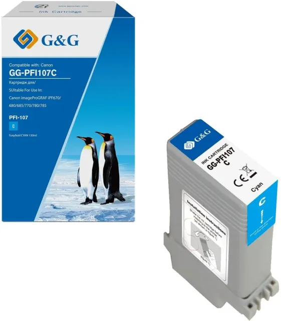 Картридж струйный G&G GG-PFI107C