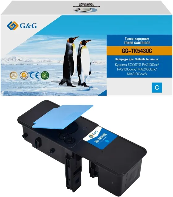 Картридж лазерный G&G GG-TK5430C голубой