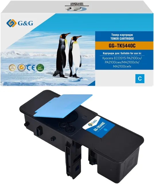 Картридж лазерный G&G GG-TK5440C голубой