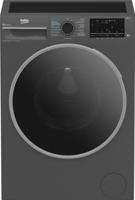 Стирально-сушильная машина Beko B3DFR57H22A антрацит