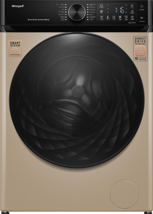 Стиральная машина Weissgauff WM 59411 Direct Drive Inverter Steam Champagne 434767