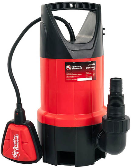 Насос дренажный QUATTRO ELEMENTI Drenaggio 750 F 771-558