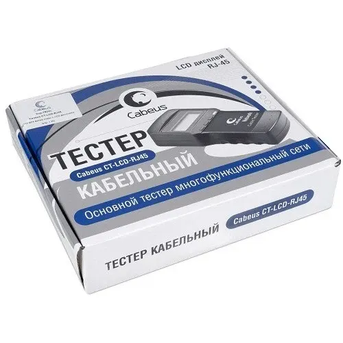 Тестер кабельный Cabeus CT-LCD-RJ45