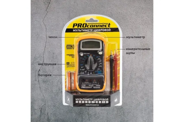 Мультиметр Proconnect MAS830L(DT850L) (13-3021)