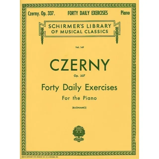Песенный сборник Musicsales Carl Czerny Forty Daily Exercises