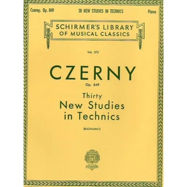 Песенный сборник Musicsales Carl Czerny Thirty New Studies In Technics