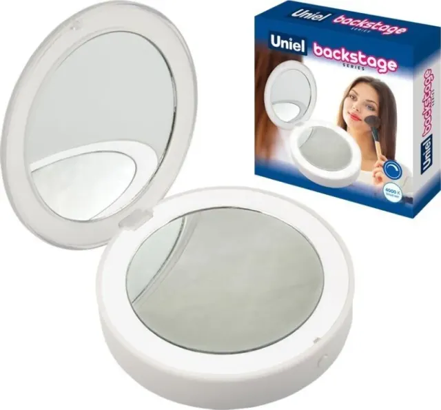 Зеркало косметическое Uniel ULK-F70 2AAA WHITE