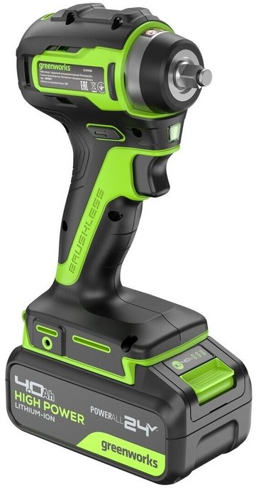 Гайковерт ударный GreenWorks G24IW200 3803607CUB