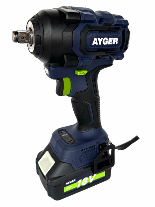 Гайковерт аккумуляторный бесщеточный Ayger APW18/550