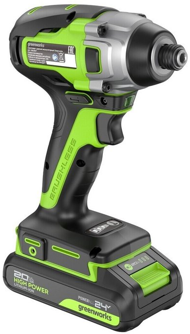 Винтоверт ударный GreenWorks GD24ID3 24V 3802807CUA