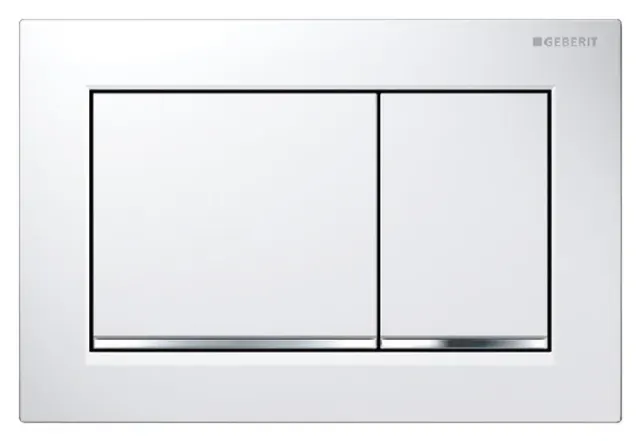Смывная клавиша Geberit Omega 30 115.080.KJ.1 белая/хром