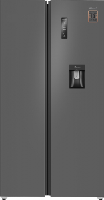Холодильник Weissgauff WSBS 590 Inverter NoFrost Water Dispenser Grey 439685