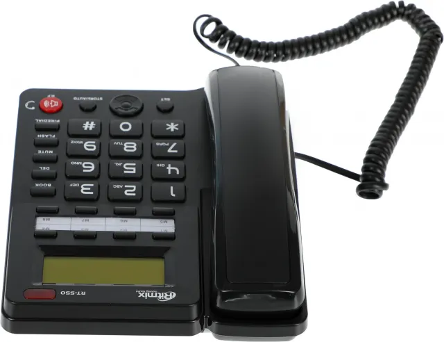 Проводной телефон Ritmix RT-550 black