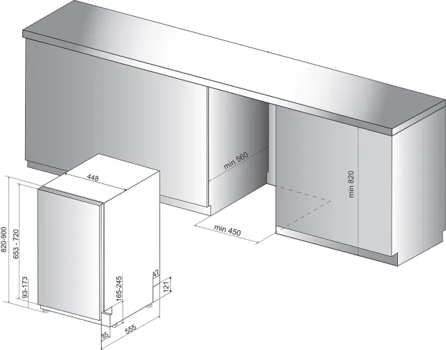Встраиваемая посудомоечная машина Hotpoint-Ariston HSIO 3O23 WFE
