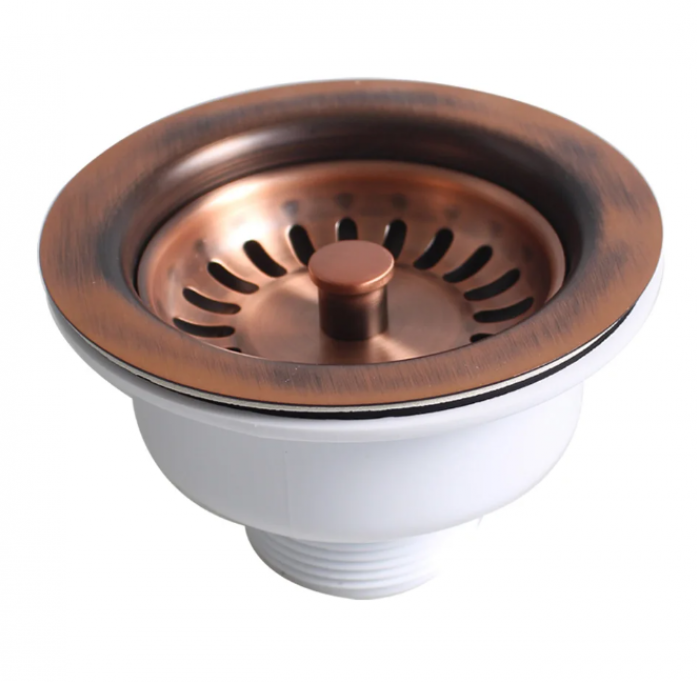Чаша слива для кухонных моек Emar C002 Coppery