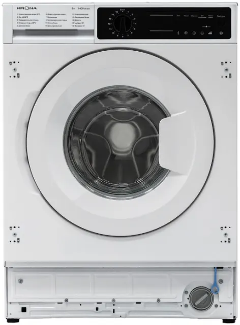 Встраиваемая стиральная машина Krona KALISA 1400 8K WHITE