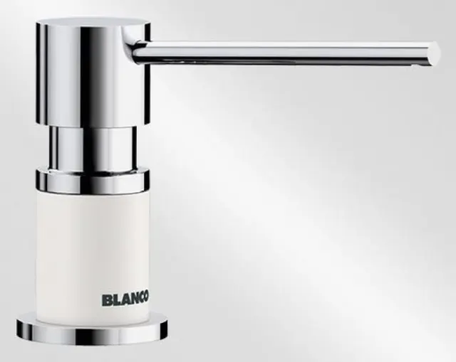 Дозатор Blanco LATO хром/белый 525814