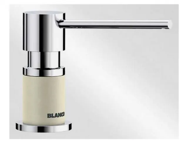Дозатор Blanco LATO хром/мягкий белый 526955