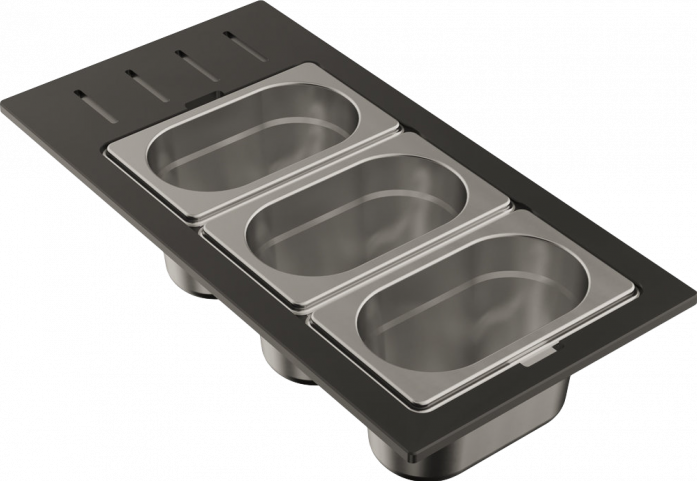 Контейнер Omoikiri DC-02-3-IN нержавеющая сталь 4999078