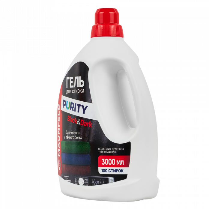 Гель для стирки Maunfeld Purity Black&Dark 3000мл MWL3000PB