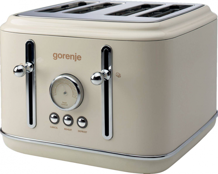 Тостер Gorenje T2300CLIN бежевый/серебристый