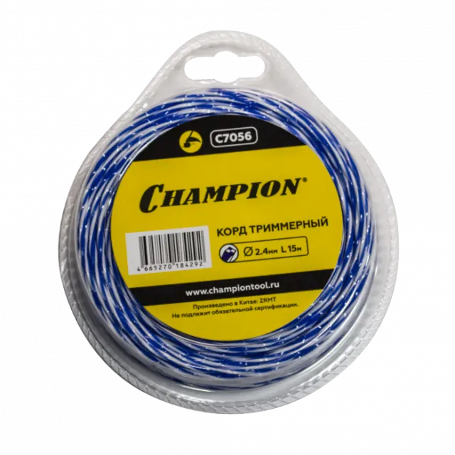 Корд триммерный Champion Sky-cutter 2.4мм* 15м (витой квадрат) C7056